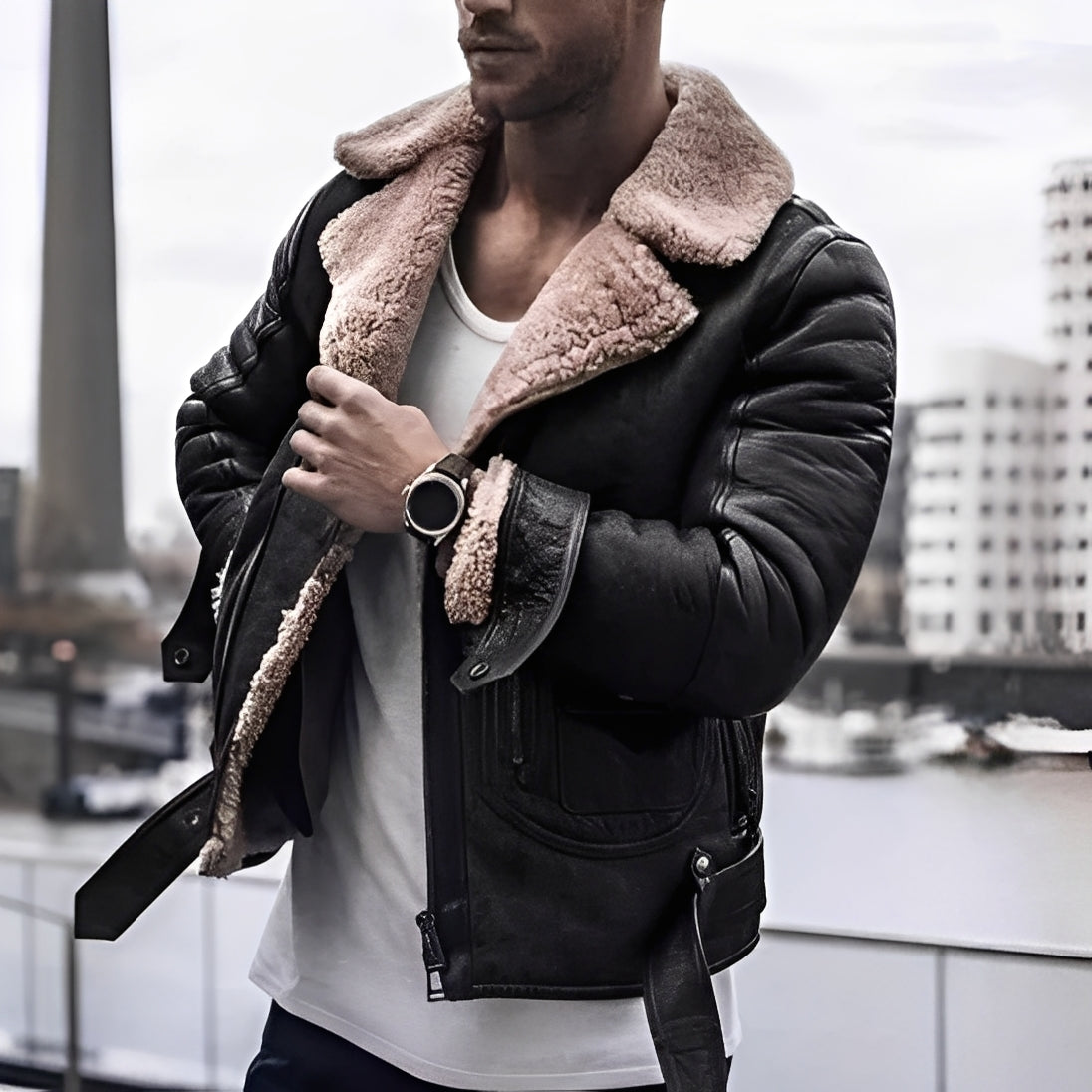 ModeGeist | Elegante, warme Jacke für Männer