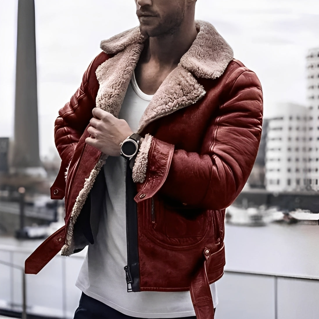 ModeGeist | Elegante, warme Jacke für Männer