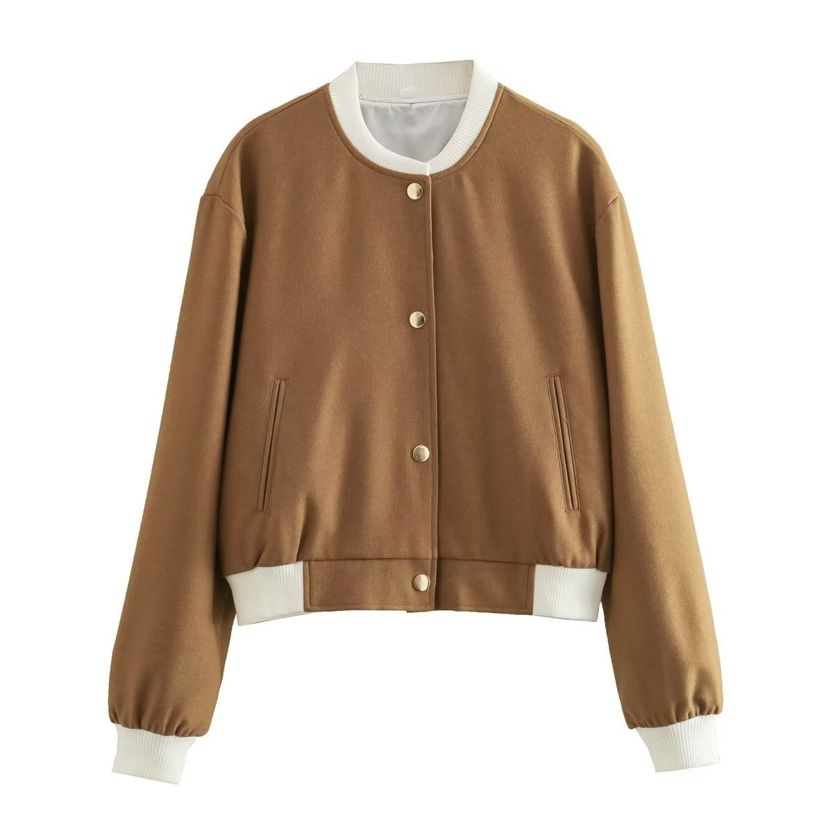 ModeGeist | Kurze Damenjacke mit Metallknöpfen