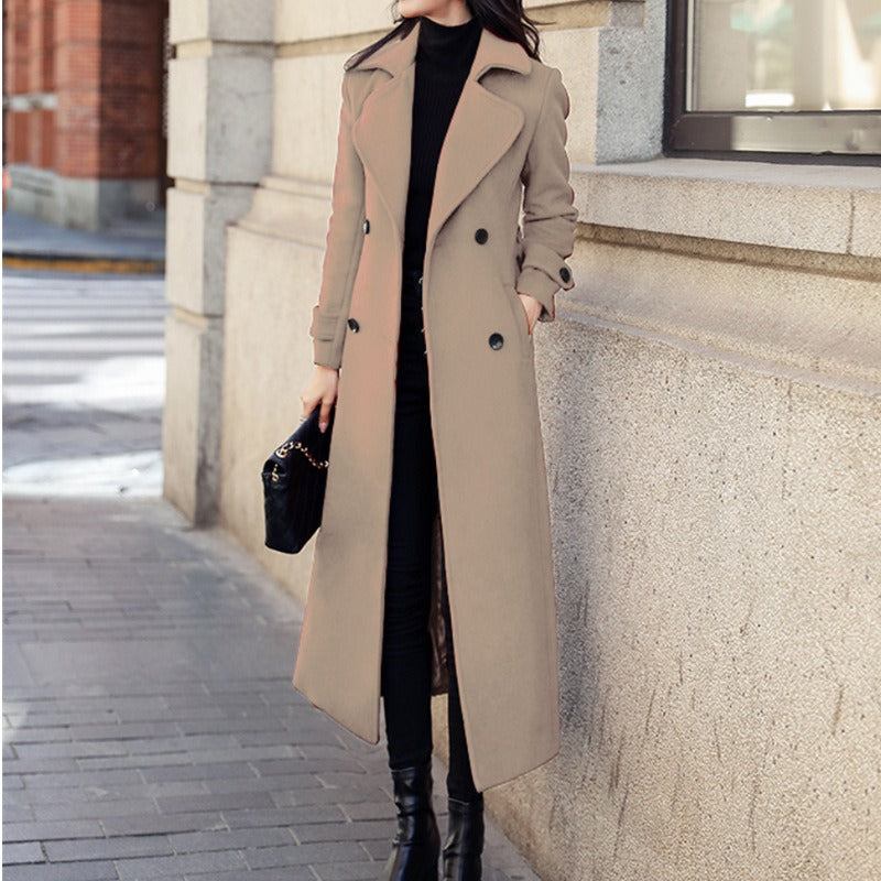 ModeGeist | Damen Wolljacke, klassische Schnitt, Doppelreißverschluss Amalia