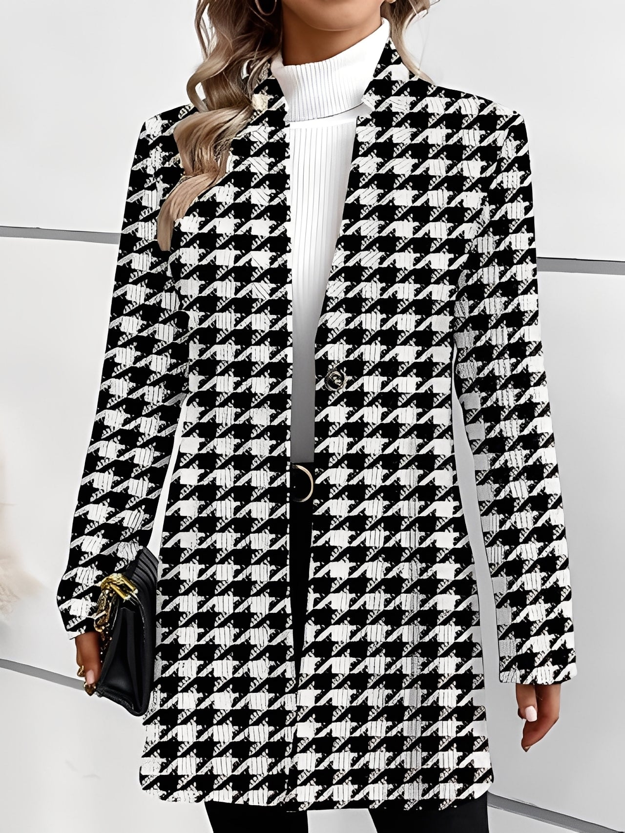 ModeGeist | Stylischer, formeller langer Blazer für Frauen
