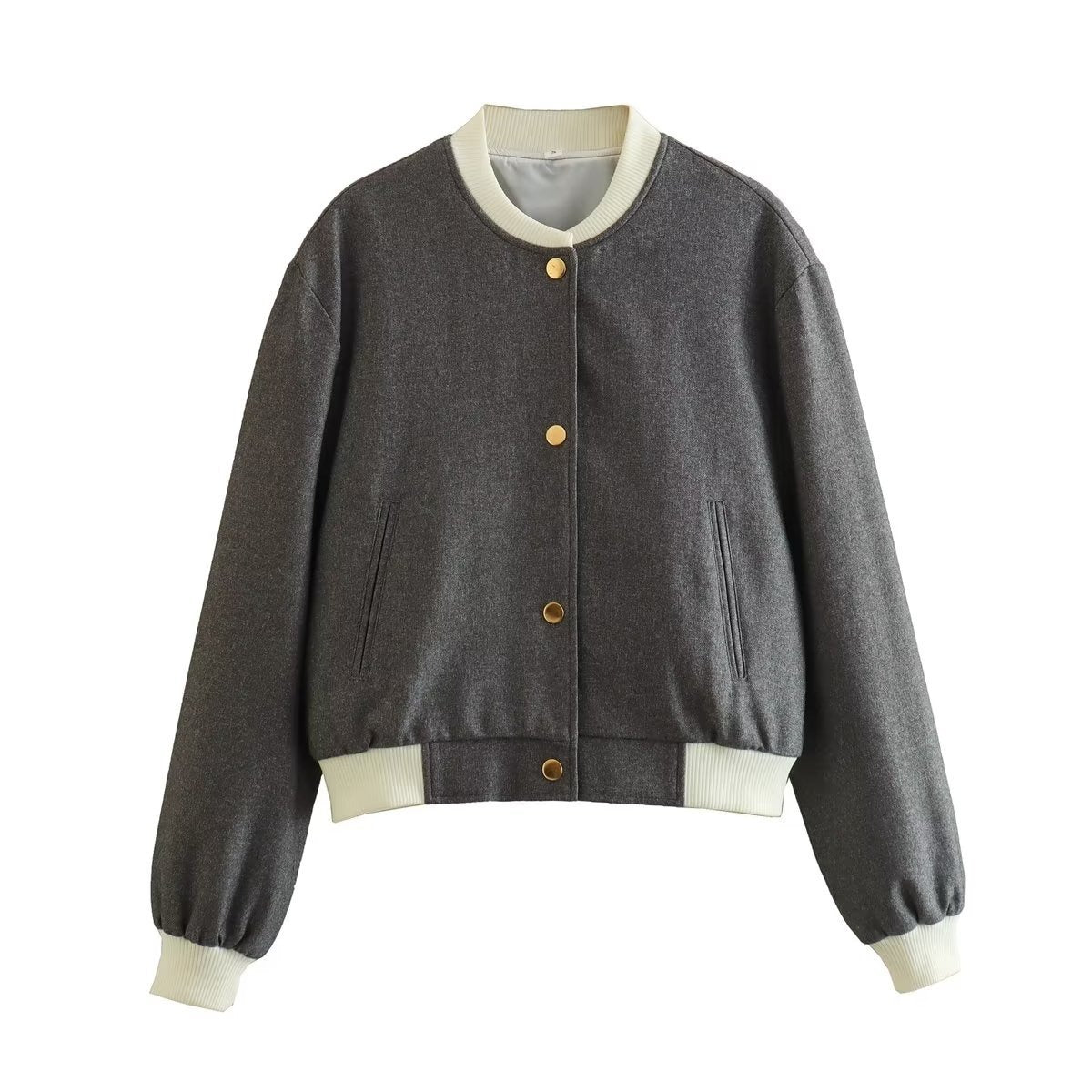 ModeGeist | Kurze Damenjacke mit Metallknöpfen