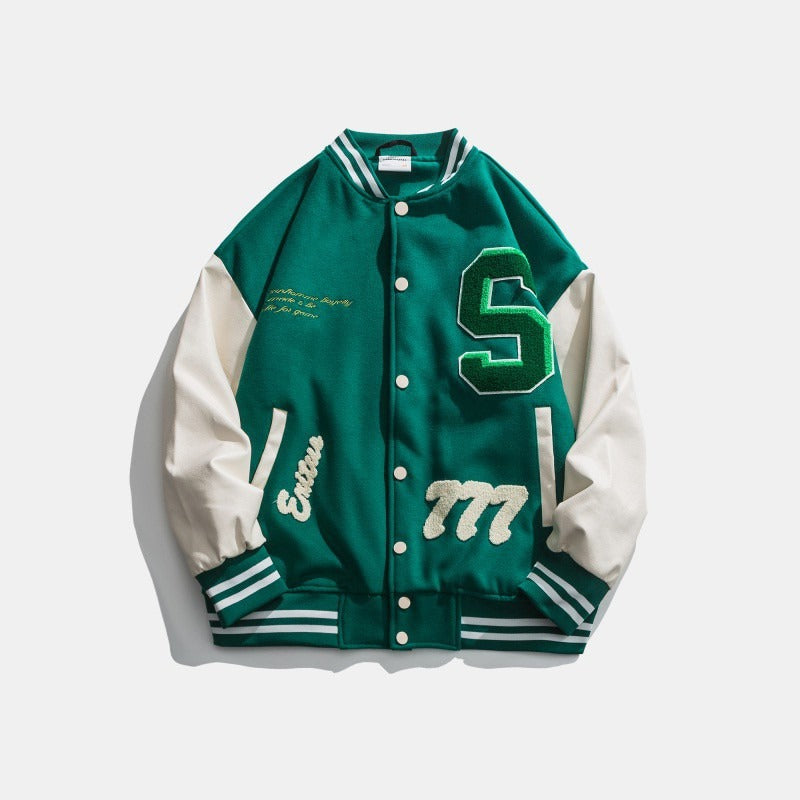 ModeGeist | Herrenjacke mit Gestickten Aufnähern - Leo
