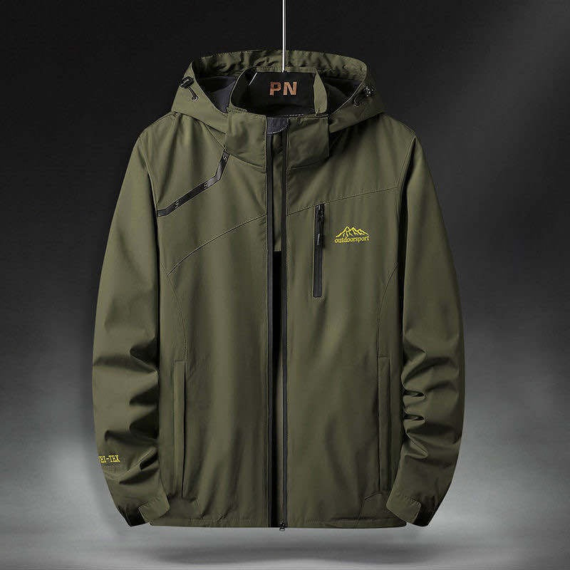 ModeGeist | Herrenjacke mit Kapuze Im Outdoor-Stil - Florian