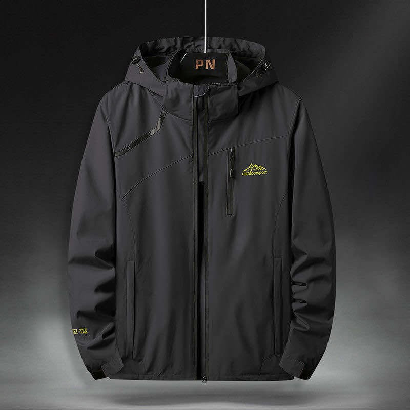 ModeGeist | Wasserdichte Herrenjacke mit Kapuze