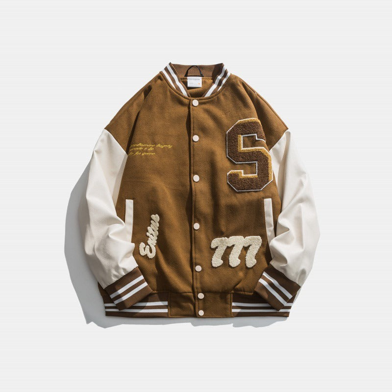 ModeGeist | Herrenjacke mit Gestickten Aufnähern - Leo