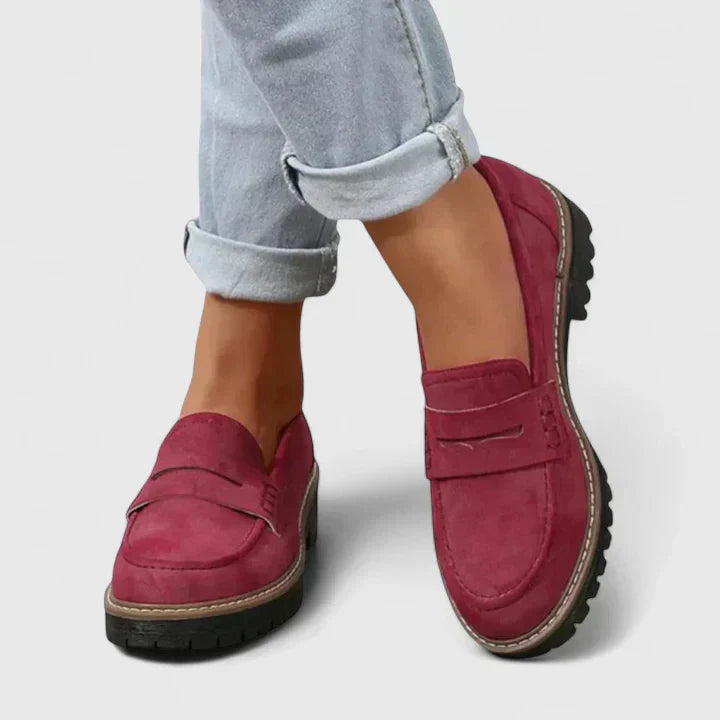 MODEGEIST Damen Loafer Komfort Ergonomisch Flexible Sohle