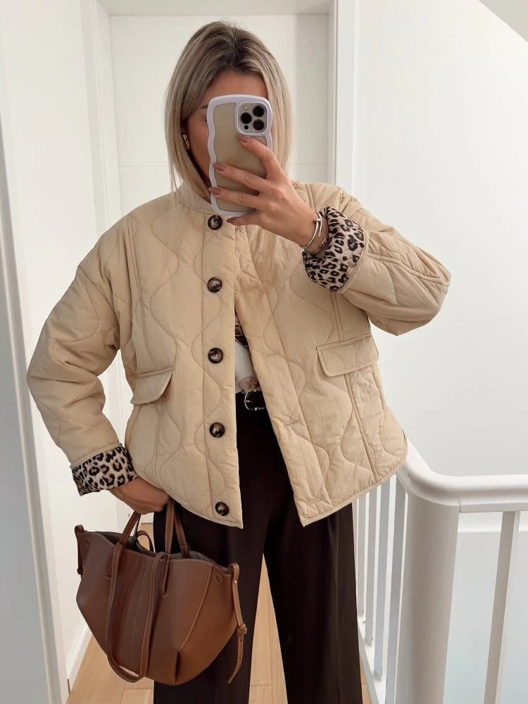 ModeGeist | Elegante Jacke mit Leopardenmuster