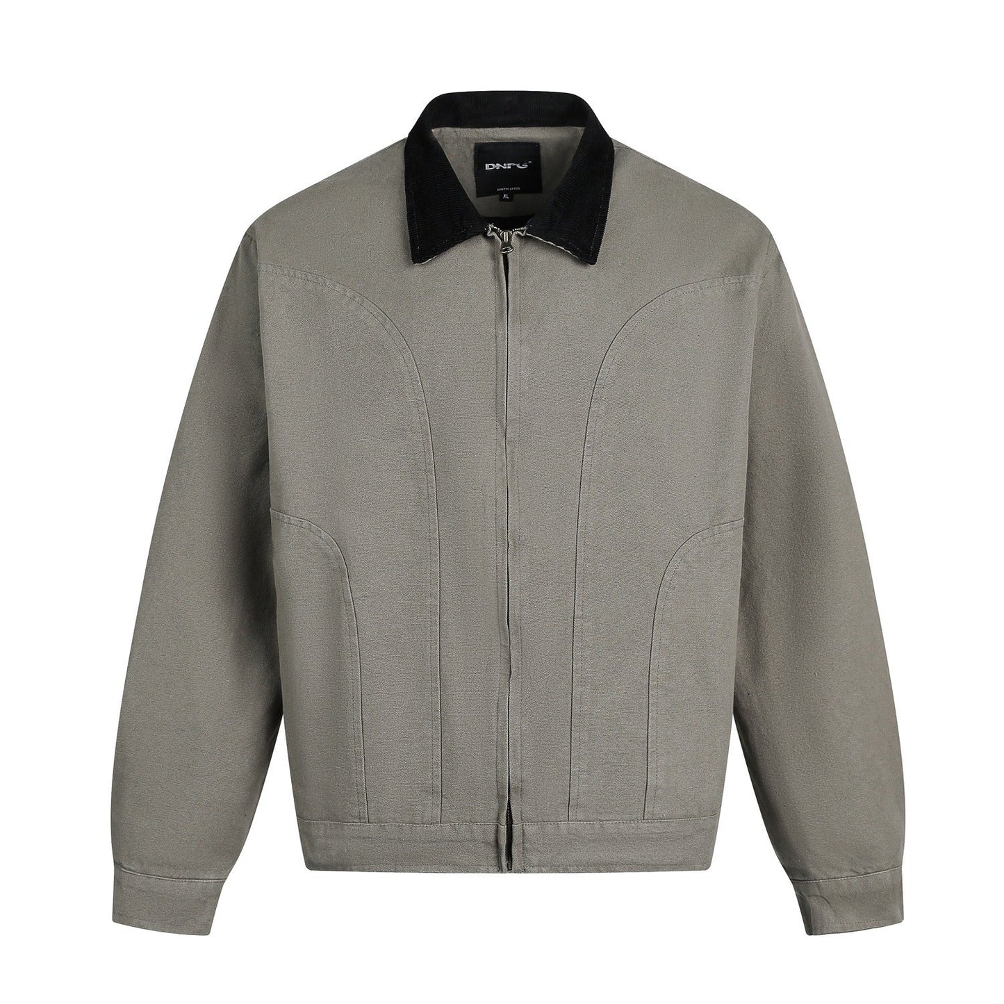 ModeGeist | Herrenjacke mit Wildleder-Effekt und Druckknopfverschluss