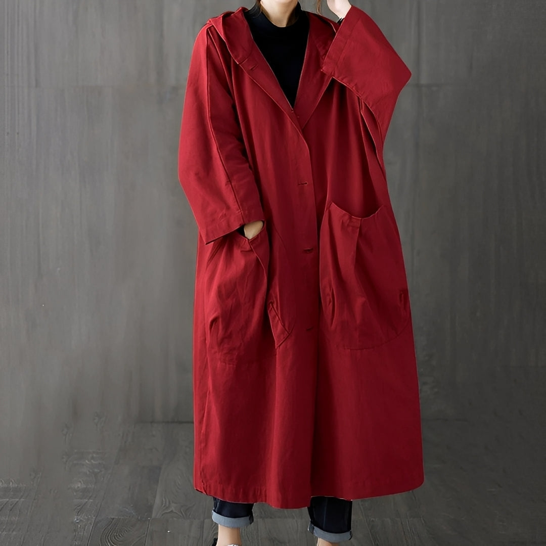 ModeGeist | Moderner Trenchcoat mit Taschen für Frauen