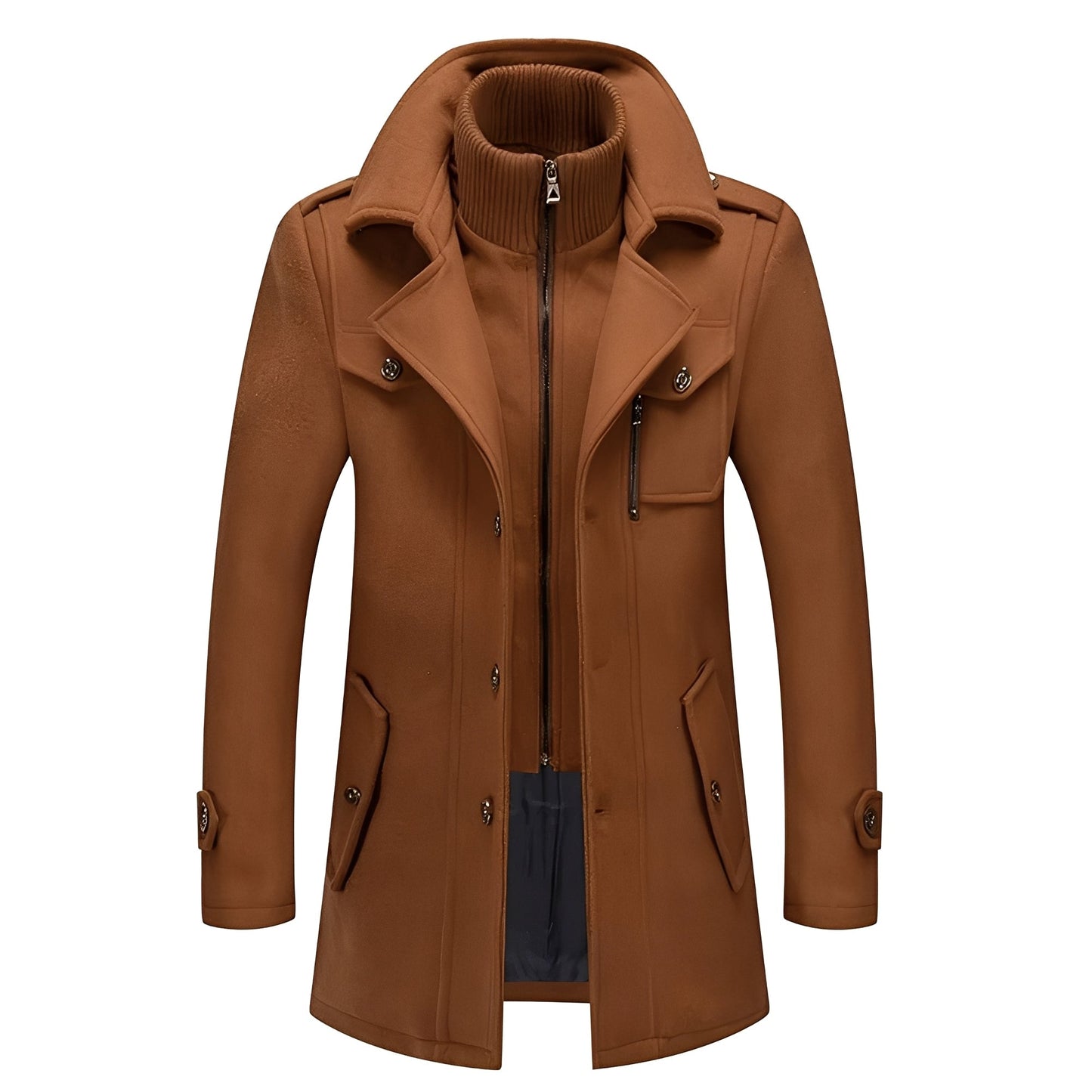 ModeGeist | Eleganter langer Trenchcoat für Herren