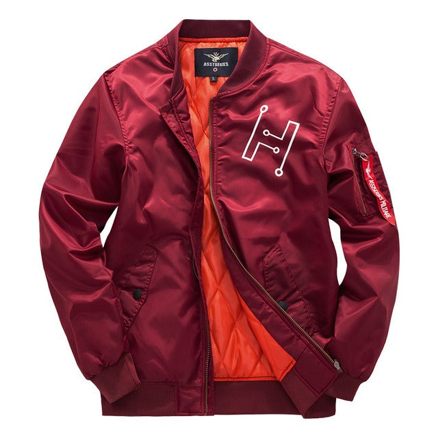 ModeGeist | Bomberjacke mit Reißverschluss Im Urbanen Stil für Herren - Helix