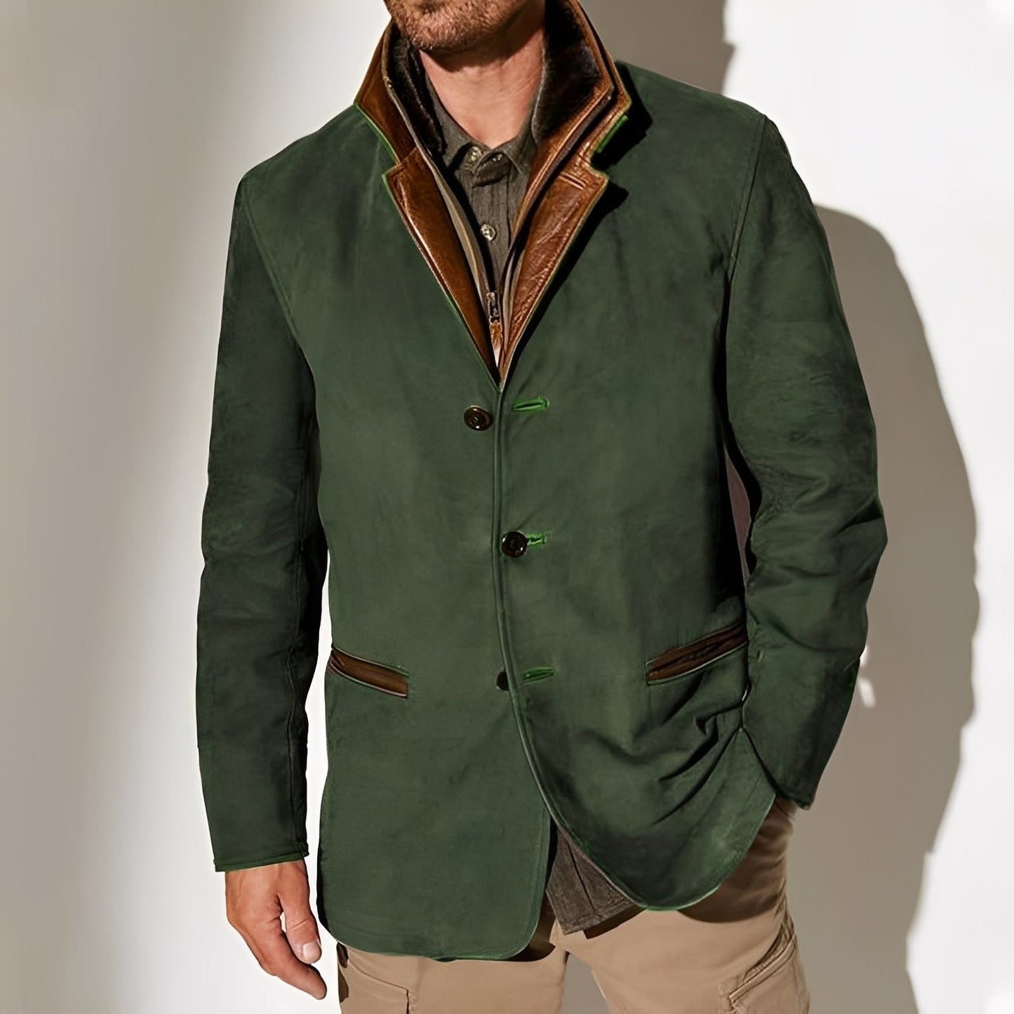 ModeGeist | Klassische Jacke mit Taschen für Herren