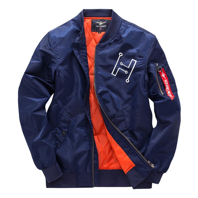 ModeGeist | Bomberjacke mit Reißverschluss Im Urbanen Stil für Herren - Helix