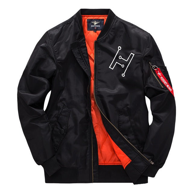 ModeGeist | Bomberjacke mit Reißverschluss Im Urbanen Stil für Herren - Helix