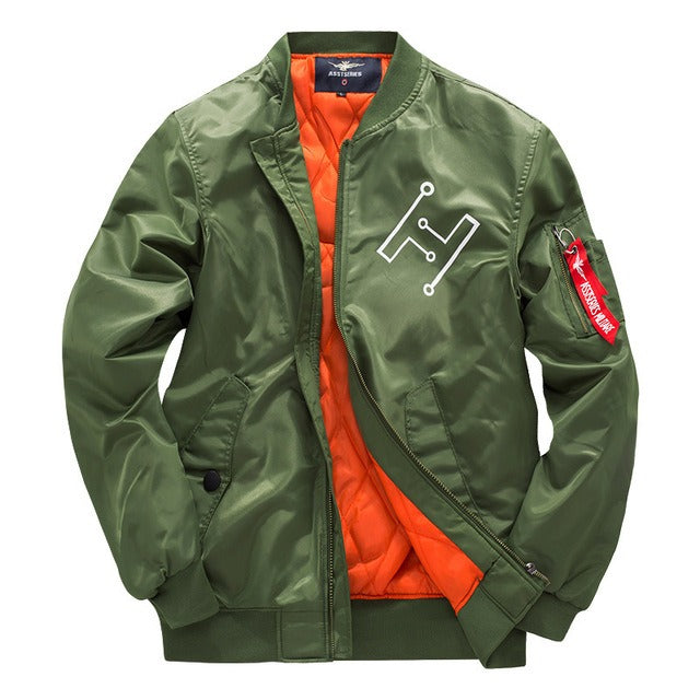 ModeGeist | Bomberjacke mit Reißverschluss Im Urbanen Stil für Herren - Helix