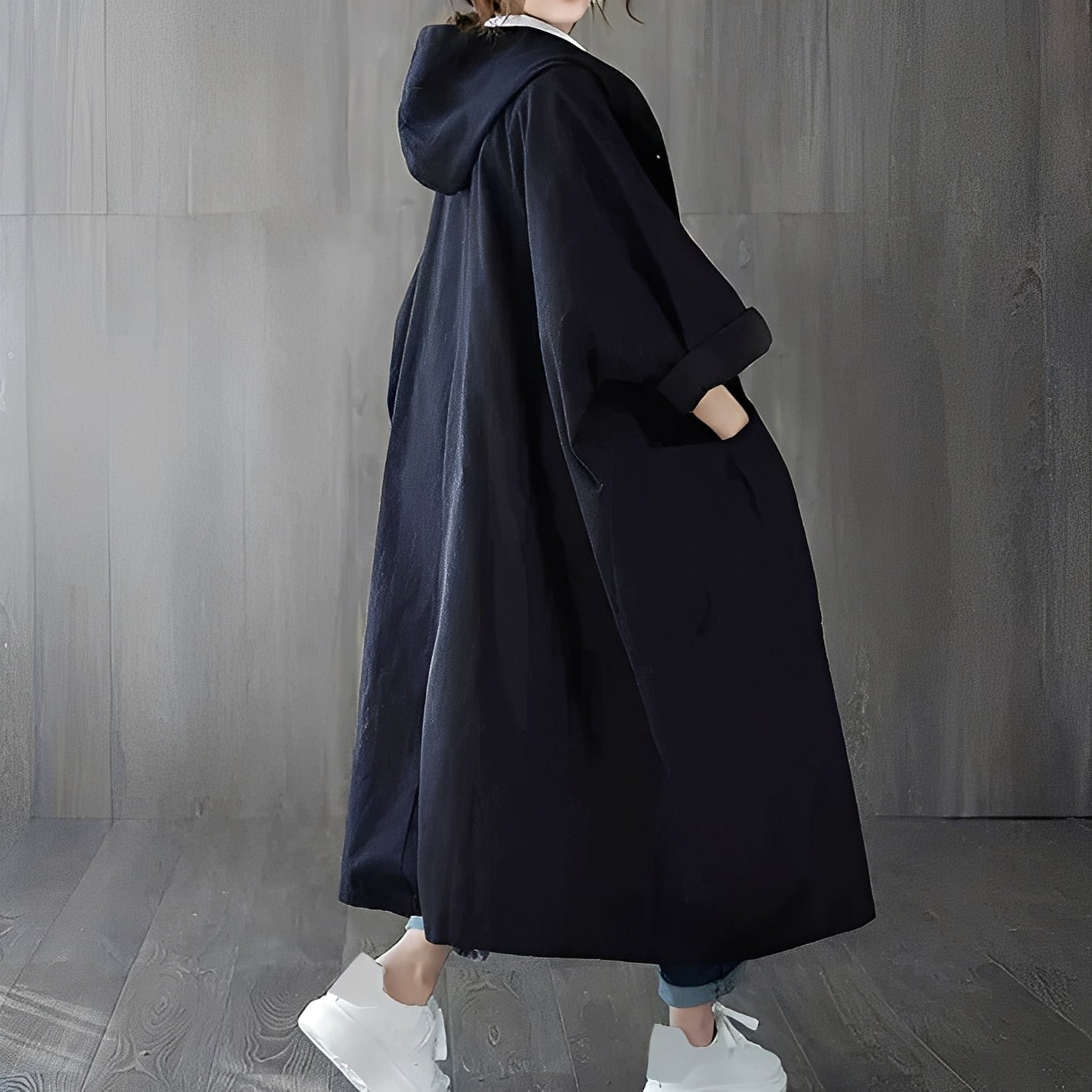 ModeGeist | Moderner Trenchcoat mit Taschen für Frauen