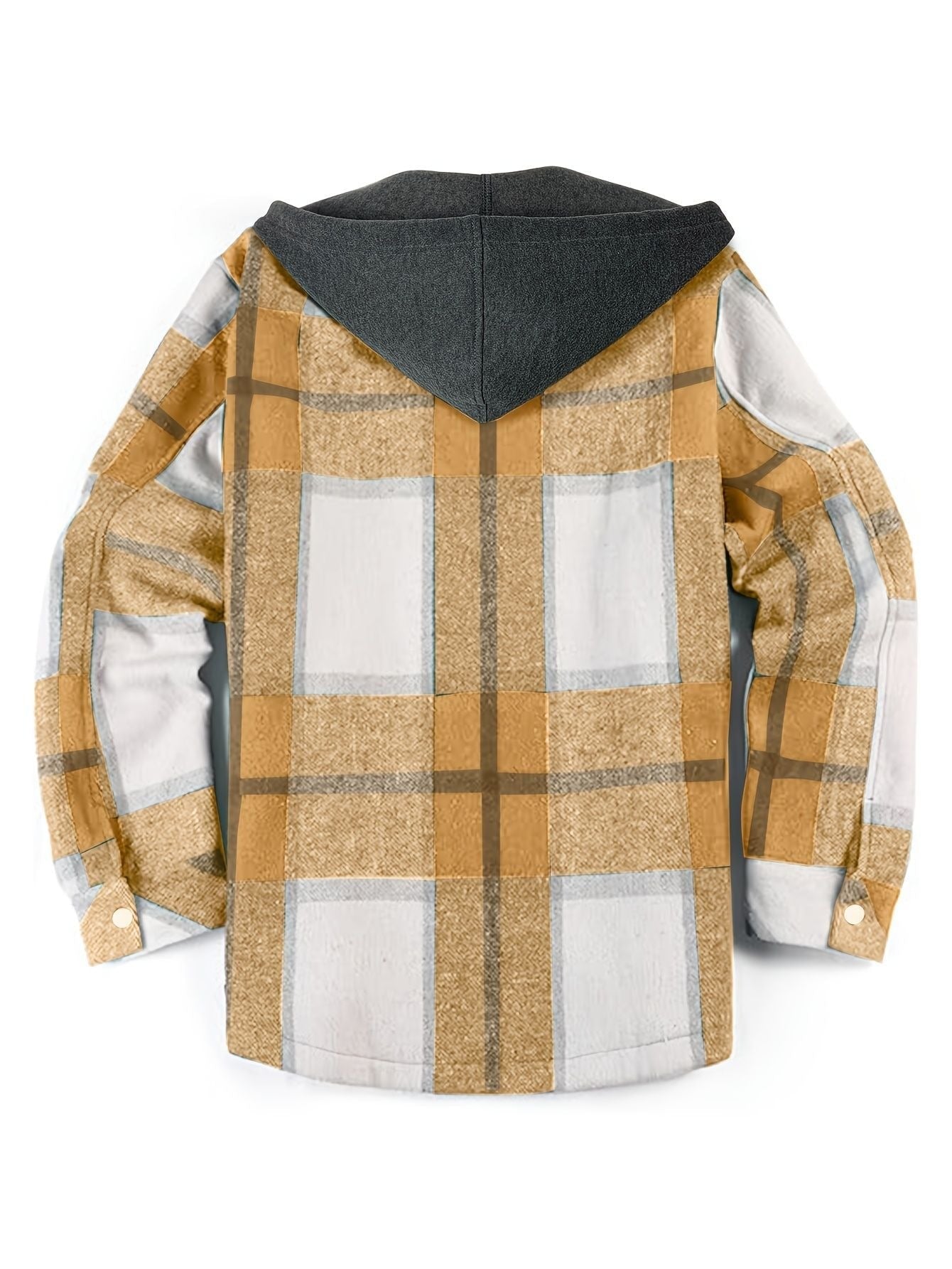 ModeGeist | Karierter Herrenjacke mit Kapuze