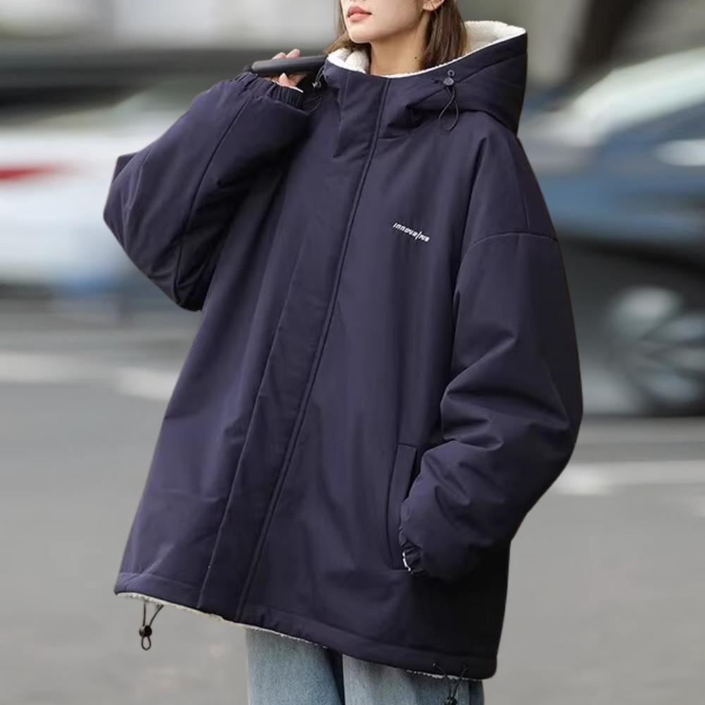 ModeGeist | Warme Wendbare Winterjacke für Damen
