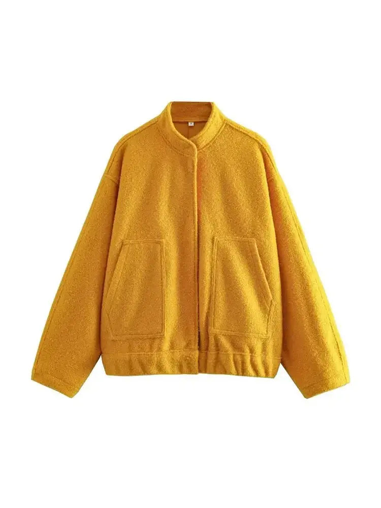 ModeGeist | Übergröße Schnitt Minimalistische Teddyjacke