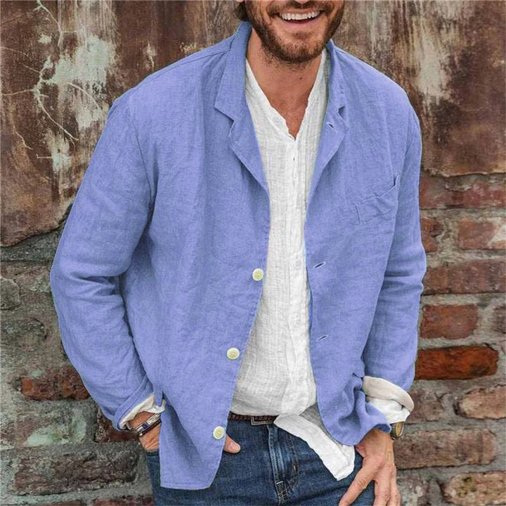 ModeGeist | Leichter Leinenblazer für Männer