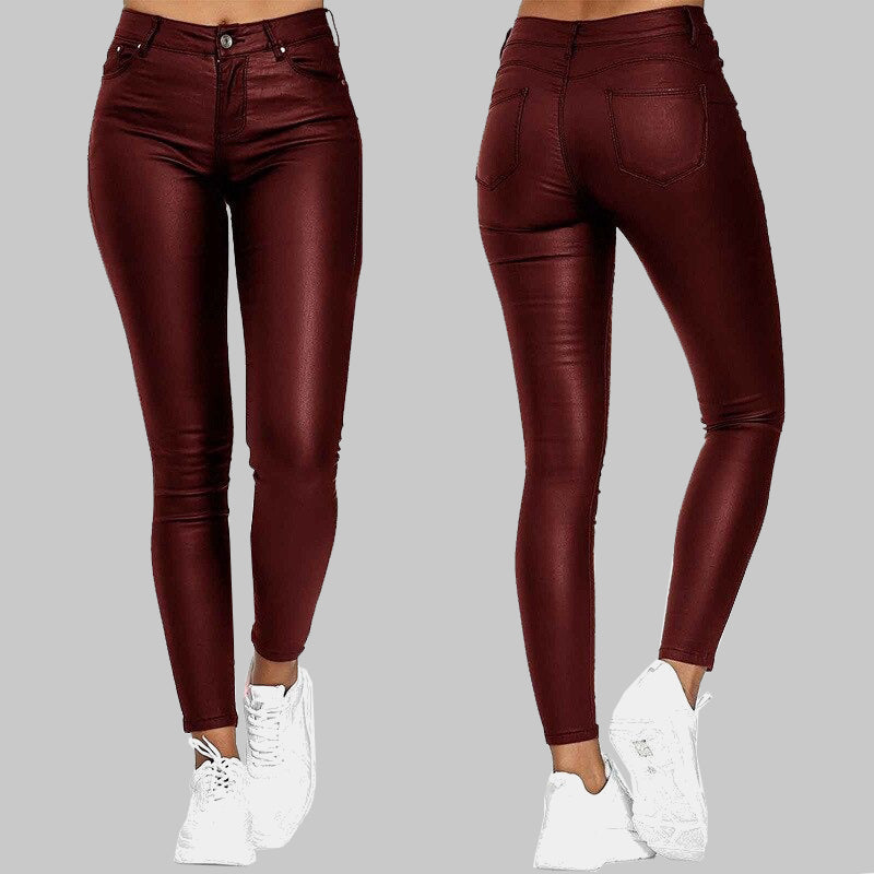 Inge Skinny Leather Trousers