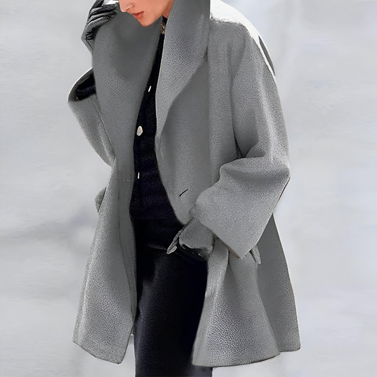 Alices eleganter Wollmantel