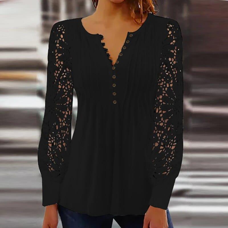Edle Bluse mit langen Ärmeln von Jamyca