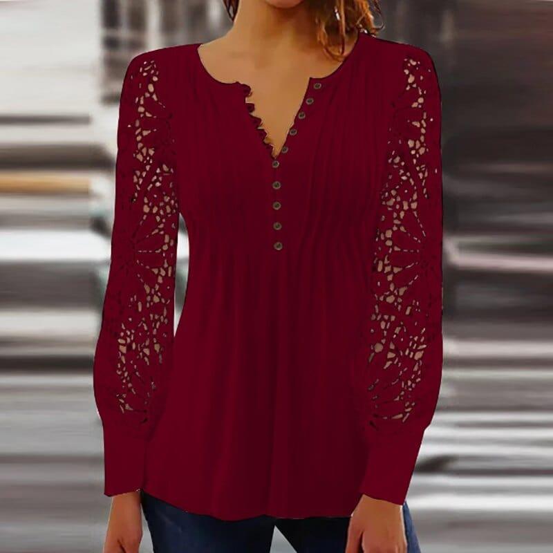 Edle Bluse mit langen Ärmeln von Jamyca
