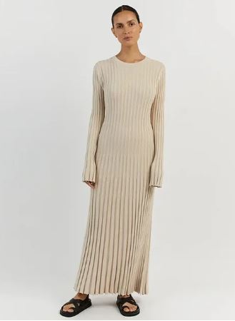 Langes Damen-Strickkleid von Sophie