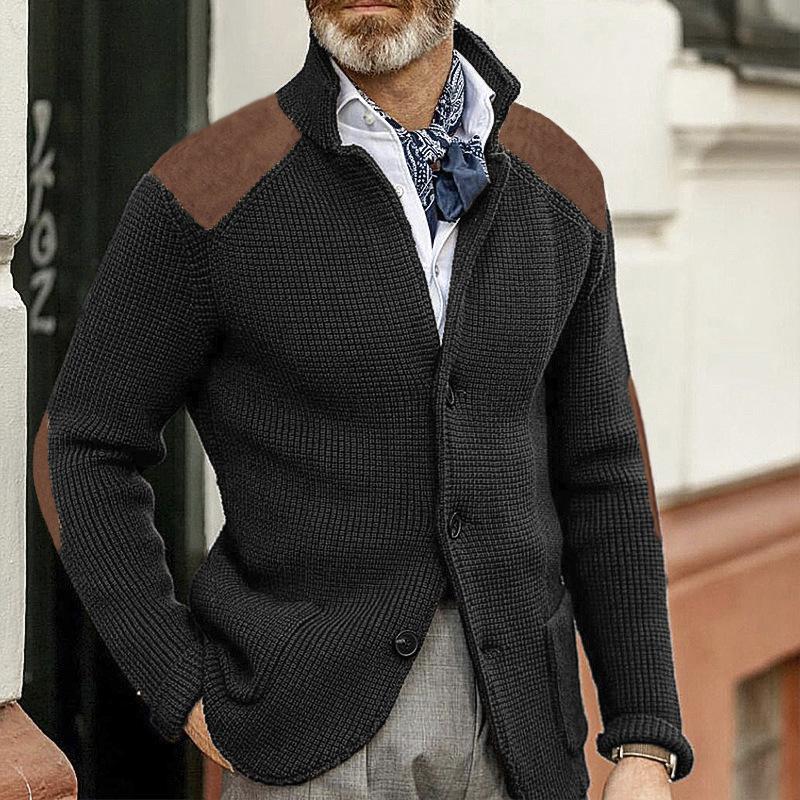 ModeGeist | Strickjacke Wollmischung Robust und Klassisch