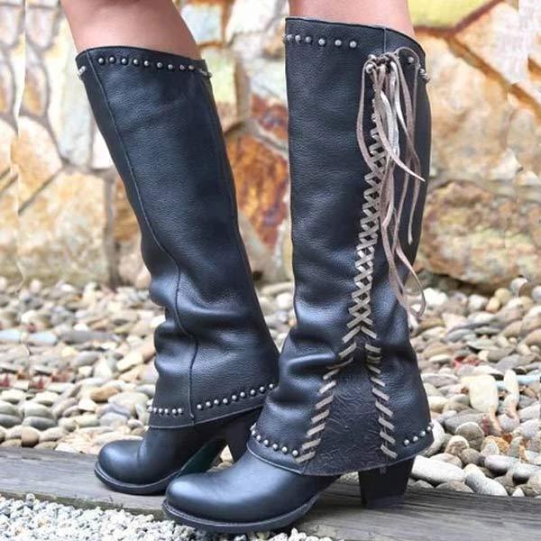 ModeGeist | Rund Zehen Stiefel