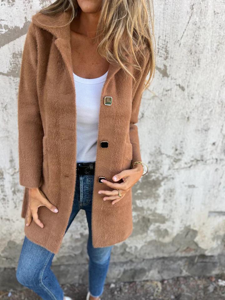 ModeGeist | Weiche Wolljacke Zeitlose Eleganz Bequeme Passform