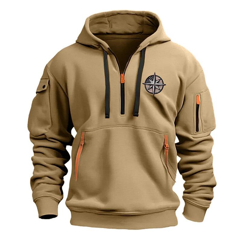Lässig Fudus Sport Kapuzenpullover mit mehreren Reißverschlüssen