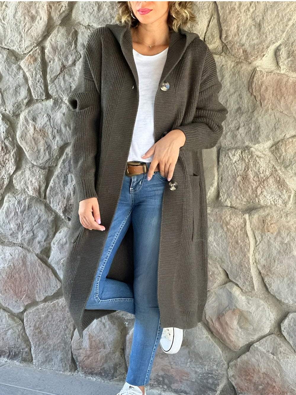 ModeGeist | Strick Hoodie Jacke für Frauen Herbst Edition
