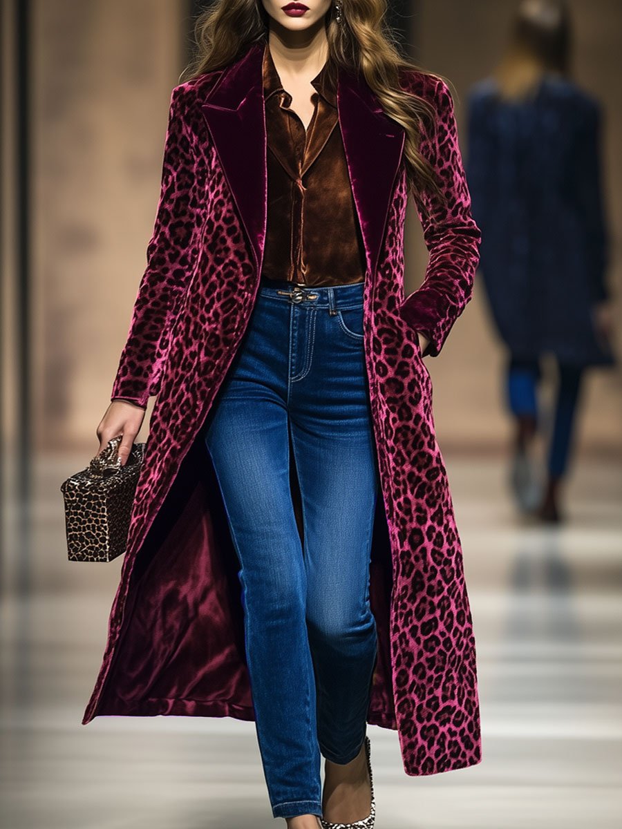 ModeGeist | leopardprint jack - trendy ankola rot damen lapejas