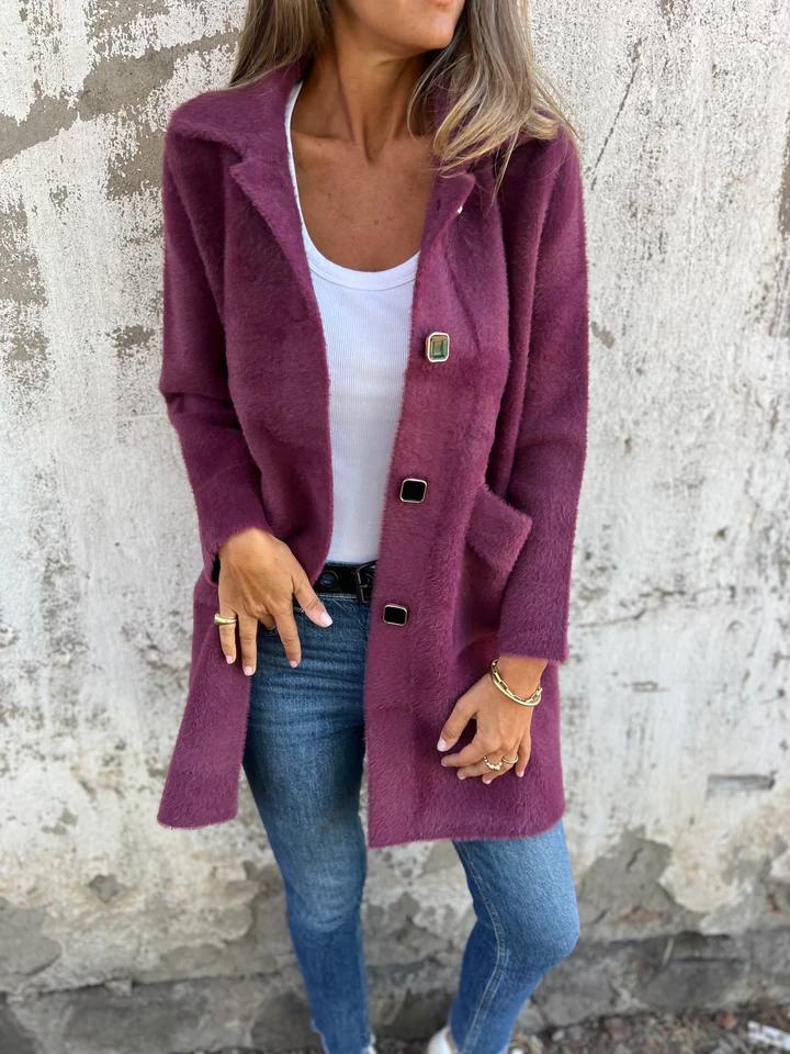 ModeGeist | Weiche Wolljacke Zeitlose Eleganz Bequeme Passform