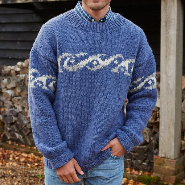ModeGeist | Rundhals - Strickpullover - Jacquard