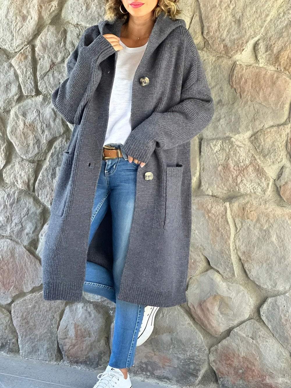 ModeGeist | Strick Hoodie Jacke für Frauen Herbst Edition