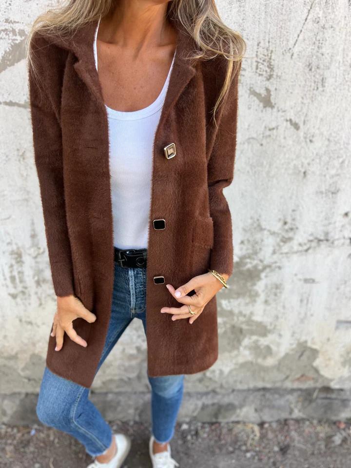 ModeGeist | Weiche Wolljacke Zeitlose Eleganz Bequeme Passform