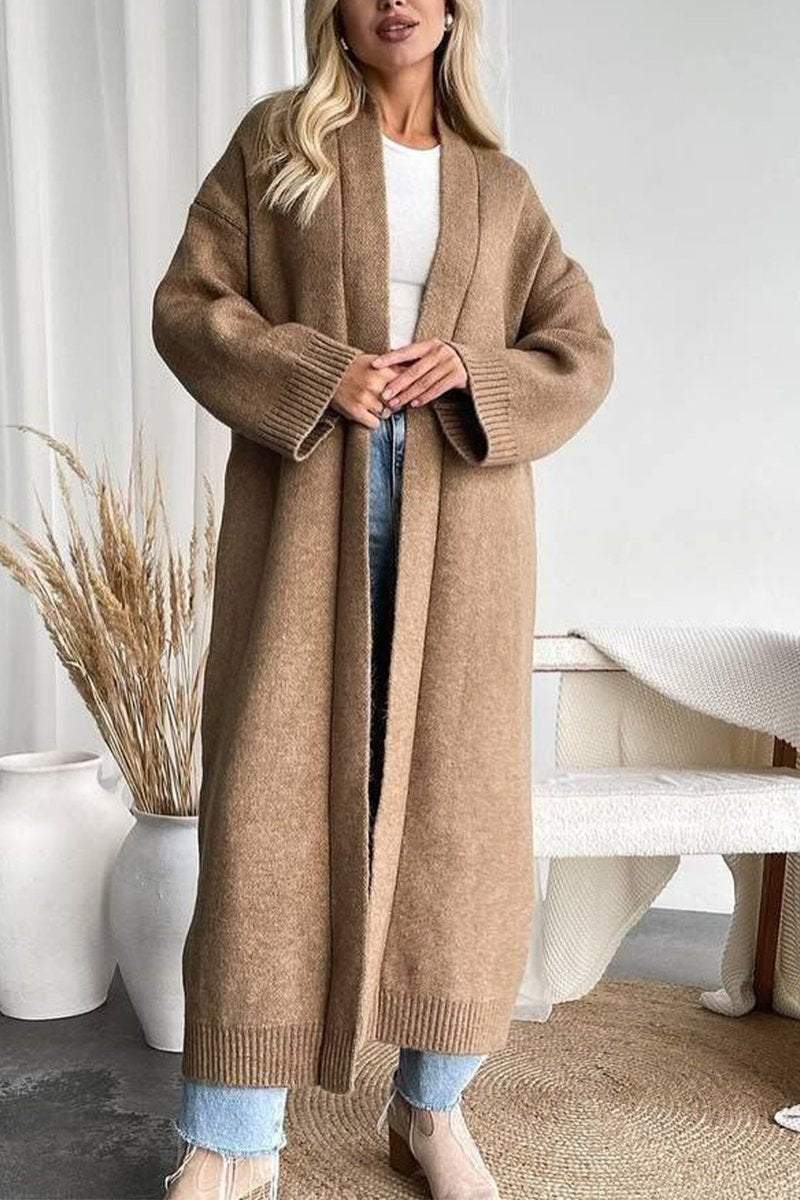 ModeGeist | Lange Strickcardigan Weich und Warm Zeitloses Design