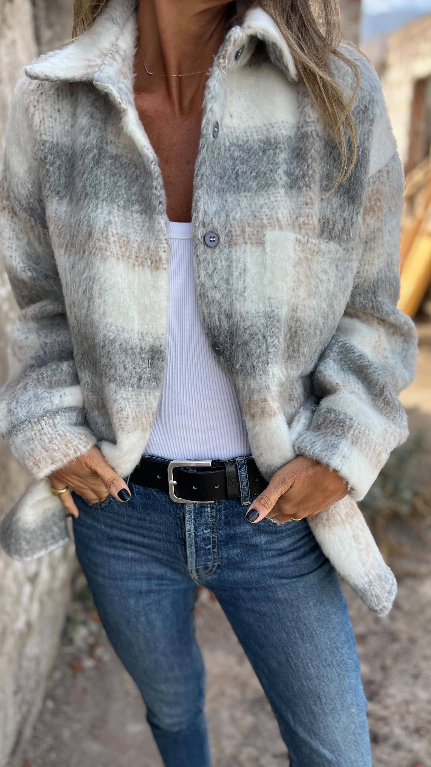 ModeGeist | Overshirt Grau