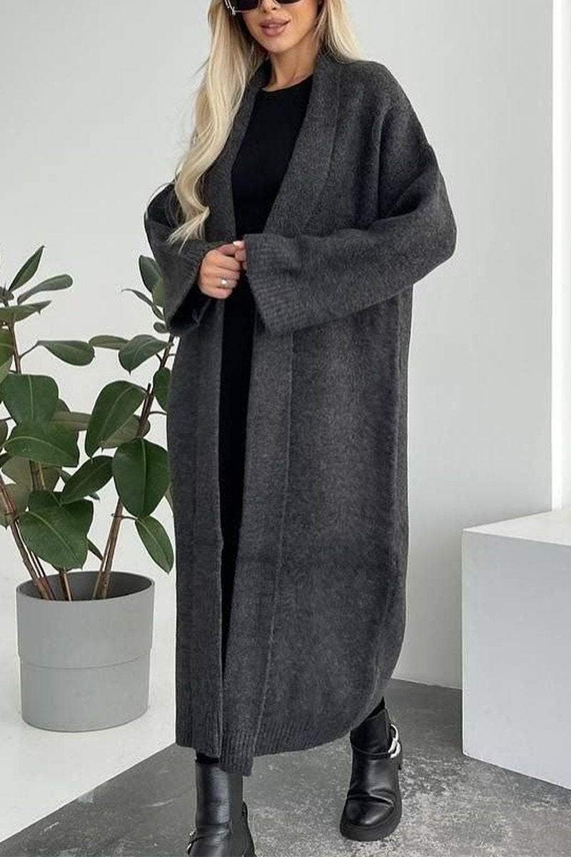 ModeGeist | Lange Strickcardigan Weich und Warm Zeitloses Design