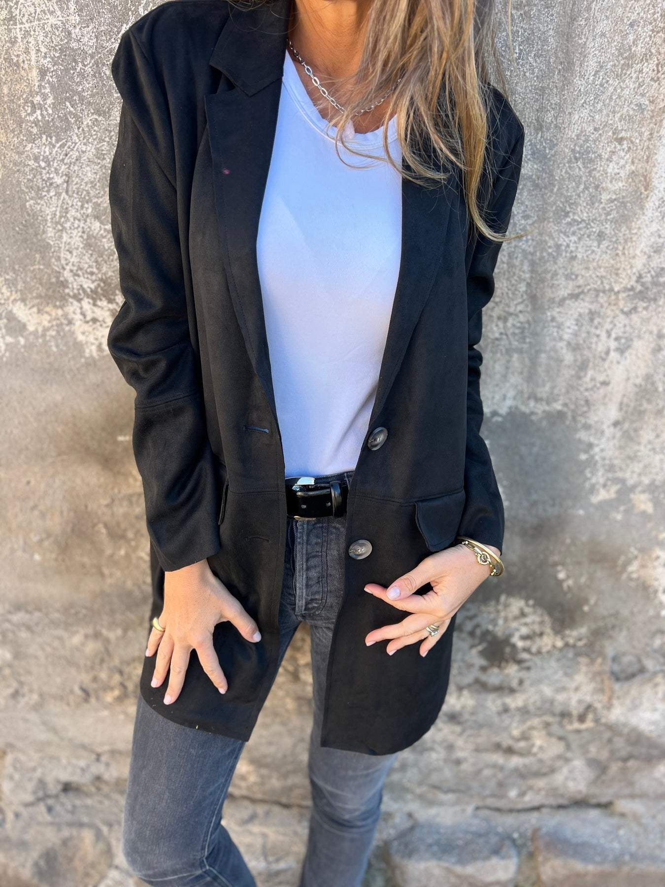 ModeGeist | Eleganter Langarmreversmantel
