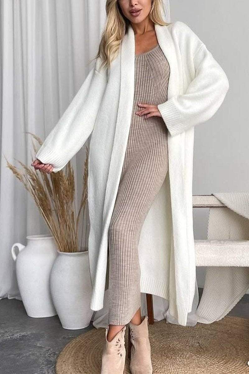 ModeGeist | Lange Strickcardigan Weich und Warm Zeitloses Design