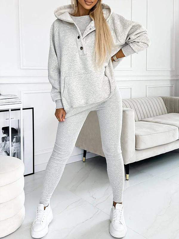 Bequemer und lässiger Sweatshirt-Set von Fudus