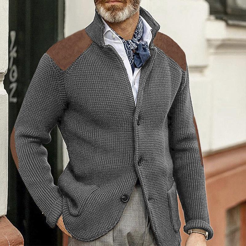 ModeGeist | Strickjacke Wollmischung Robust und Klassisch