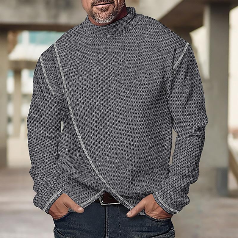 Herren Rollkragenpullover mit langen Ärmeln