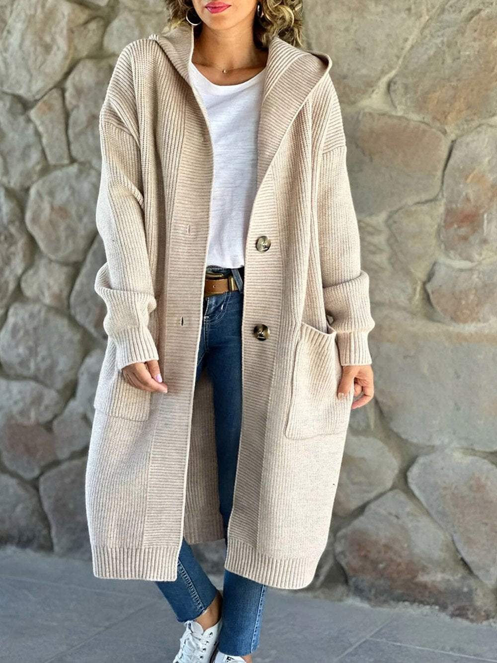 ModeGeist | Strick Hoodie Jacke für Frauen Herbst Edition