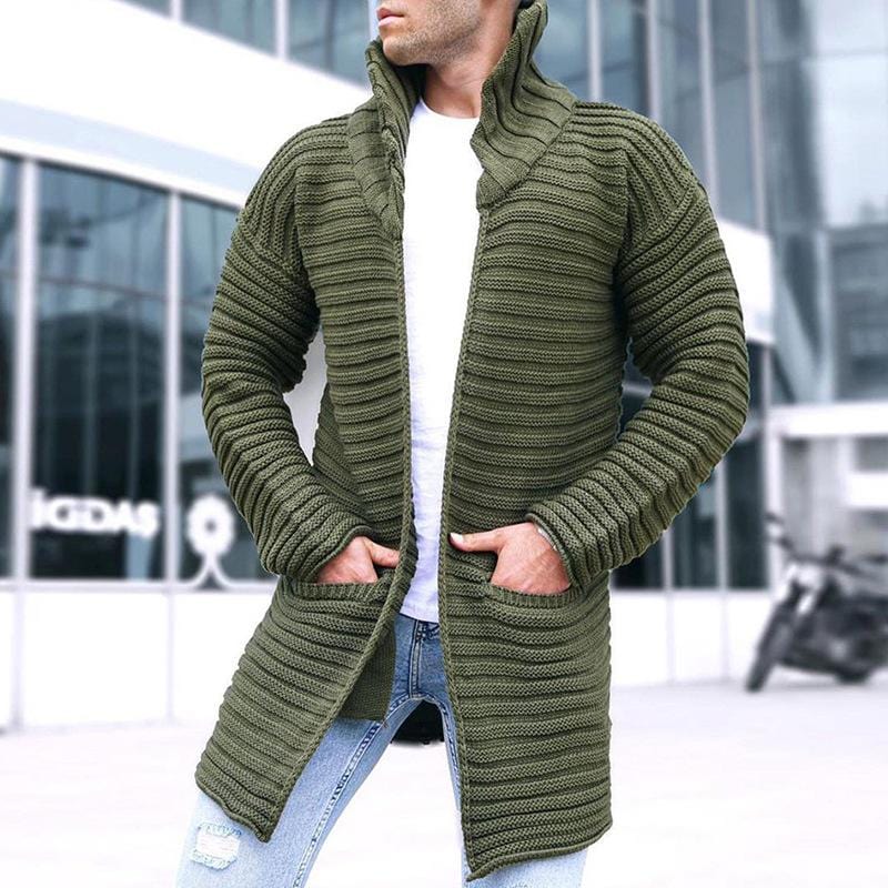 ModeGeist | Strickjacke mit Stehkragen